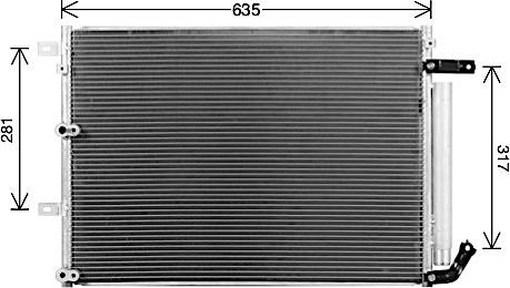 Ava Quality Cooling JE5081D - Конденсатор кондиционера autosila-amz.com