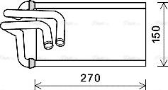 Ava Quality Cooling JE6070 - Теплообменник, отопление салона autosila-amz.com