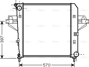 Ava Quality Cooling JE 2046 - Радиатор, охлаждение двигателя autosila-amz.com