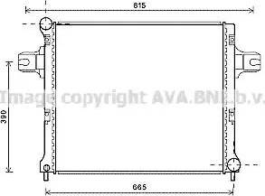 Ava Quality Cooling JE2064 - Радиатор, охлаждение двигателя autosila-amz.com