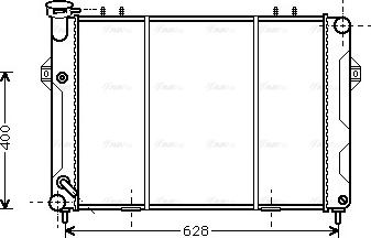 Ava Quality Cooling JE 2008 - Радиатор, охлаждение двигателя autosila-amz.com