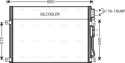 Ava Quality Cooling JEA5045 - Конденсатор кондиционера autosila-amz.com