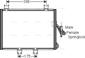 Ava Quality Cooling JEA5048 - Конденсатор кондиционера autosila-amz.com