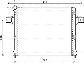 Ava Quality Cooling JEA2064 - Радиатор, охлаждение двигателя autosila-amz.com