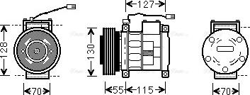 Ava Quality Cooling JEAK032 - Компрессор кондиционера autosila-amz.com