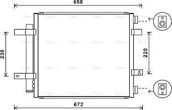 Ava Quality Cooling JR5053D - Конденсатор кондиционера autosila-amz.com