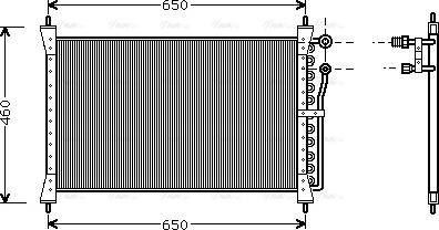 Ava Quality Cooling JR 5012 - Конденсатор кондиционера autosila-amz.com