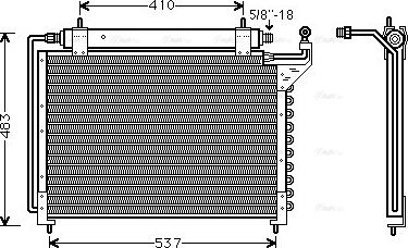 Ava Quality Cooling JR5020D - Конденсатор кондиционера autosila-amz.com