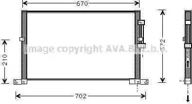 Ava Quality Cooling JRA5032 - Конденсатор кондиционера autosila-amz.com