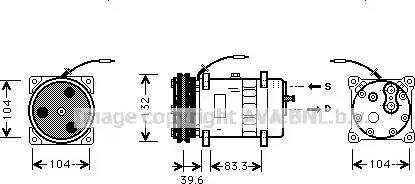 Ava Quality Cooling JR K024 - Компрессор кондиционера autosila-amz.com