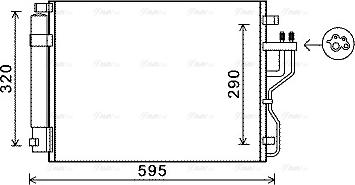 Ava Quality Cooling KA5151D - Конденсатор кондиционера autosila-amz.com