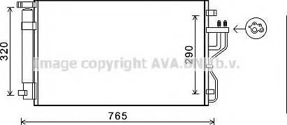 Ava Quality Cooling KA5153 - Конденсатор кондиционера autosila-amz.com