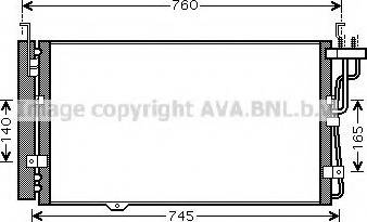 Ava Quality Cooling KA5104 - Конденсатор кондиционера autosila-amz.com