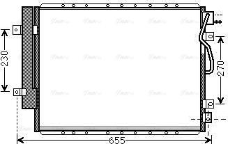 Ava Quality Cooling KA5123D - Конденсатор кондиционера autosila-amz.com