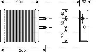 Ava Quality Cooling KA6009 - Теплообменник, отопление салона autosila-amz.com