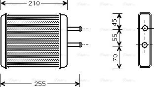 Ava Quality Cooling KA6010 - Теплообменник, отопление салона autosila-amz.com