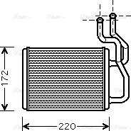 Ava Quality Cooling KA6088 - Теплообменник, отопление салона autosila-amz.com
