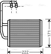 Ava Quality Cooling KA6076 - Теплообменник, отопление салона autosila-amz.com