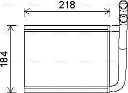 Ava Quality Cooling KA6166 - Теплообменник, отопление салона autosila-amz.com