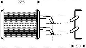 Ava Quality Cooling KA6109 - Теплообменник, отопление салона autosila-amz.com