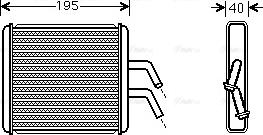 Ava Quality Cooling KA6265 - Теплообменник, отопление салона autosila-amz.com