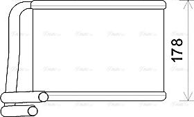 Ava Quality Cooling KA6222 - Теплообменник, отопление салона autosila-amz.com