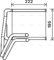 Ava Quality Cooling KA6276 - Теплообменник, отопление салона autosila-amz.com