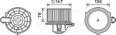 Ava Quality Cooling KA8248 - Вентилятор салона autosila-amz.com