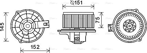 Ava Quality Cooling KA8234 - Вентилятор салона autosila-amz.com