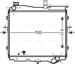 Ava Quality Cooling KA2024 - Радиатор, охлаждение двигателя autosila-amz.com