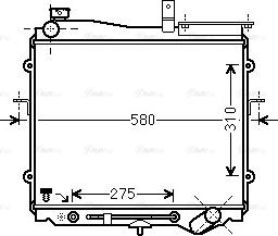 Ava Quality Cooling KA2025 - Радиатор, охлаждение двигателя autosila-amz.com