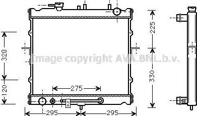 Ava Quality Cooling KA2023 - Радиатор, охлаждение двигателя autosila-amz.com