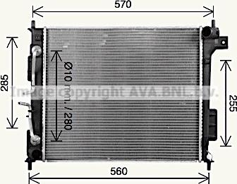 Ava Quality Cooling KA2339 - Радиатор, охлаждение двигателя autosila-amz.com