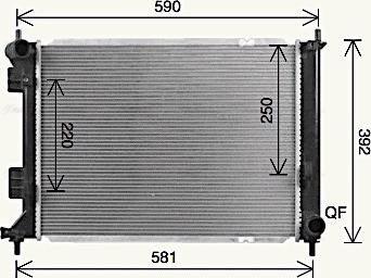 Ava Quality Cooling KA2328 - Радиатор, охлаждение двигателя autosila-amz.com