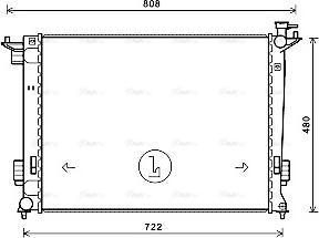 Ava Quality Cooling KA2238 - Радиатор, охлаждение двигателя autosila-amz.com