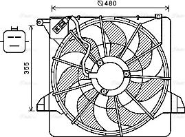 Ava Quality Cooling KA7540 - Вентилятор, охлаждение двигателя autosila-amz.com
