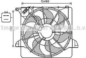 Ava Quality Cooling KA7541 - Вентилятор, охлаждение двигателя autosila-amz.com