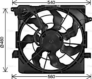 Ava Quality Cooling KA7548 - Вентилятор, охлаждение двигателя autosila-amz.com