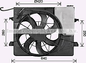 Ava Quality Cooling KA7547 - Вентилятор, охлаждение двигателя autosila-amz.com