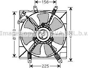Ava Quality Cooling KA7501 - Вентилятор, охлаждение двигателя autosila-amz.com