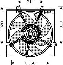 Ava Quality Cooling KA7508 - Вентилятор, охлаждение двигателя autosila-amz.com