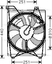 Ava Quality Cooling KA7516 - Вентилятор, охлаждение двигателя autosila-amz.com