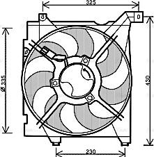 Ava Quality Cooling KA7517 - Вентилятор, охлаждение двигателя autosila-amz.com