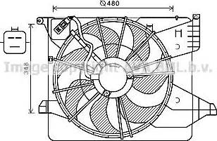 Ava Quality Cooling KA7539 - Вентилятор, охлаждение двигателя autosila-amz.com