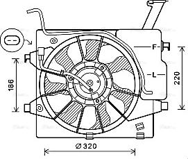 Ava Quality Cooling KA7535 - Вентилятор, охлаждение двигателя autosila-amz.com