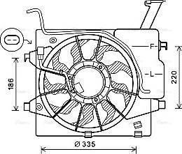 Ava Quality Cooling KA7536 - Вентилятор, охлаждение двигателя autosila-amz.com