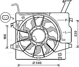 Ava Quality Cooling KA7538 - Вентилятор, охлаждение двигателя autosila-amz.com