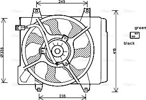 Ava Quality Cooling KA7520 - Вентилятор, охлаждение двигателя autosila-amz.com