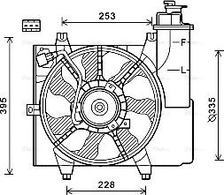 Ava Quality Cooling KA7528 - Вентилятор, охлаждение двигателя autosila-amz.com