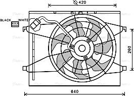 Ava Quality Cooling KA7523 - Вентилятор, охлаждение двигателя autosila-amz.com